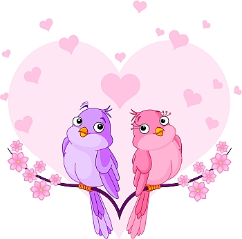 Romantic Love Birds