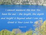 Measureless Love